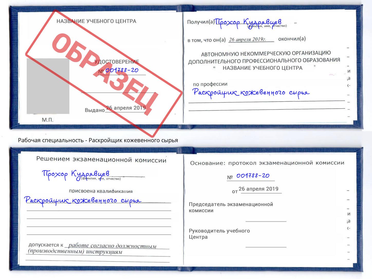 Раскройщик кожевенного сырья Нурлат
